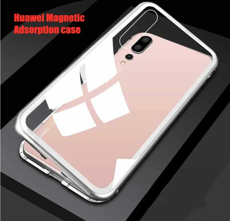 360 Huawei P20 Pro Magnetic Adsorption Case 20lite pro honor 10 nava3i mate Transparent solid color case |