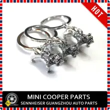 Фирменная Новинка Железный Материал мини бульдог Стиль кольцо для ключей ленты и Orange Цвет для Mini Cooper R55 R56 R57 R58 R59 R60 R61 F55 F56