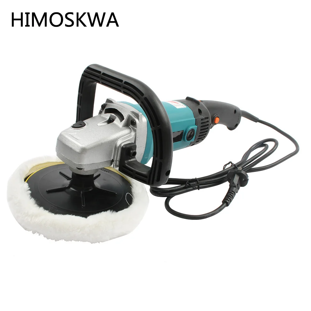 Koop HIMOSKWA Auto Polijstmachine 1200 w Variabele Snelheid 500 3300 rpm Auto Verf Care Tool Polijstmachine 220 v polijsten machine