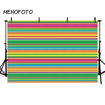 

Mexican Fiesta Stripes Photography Backdrop Colorful Mexico Stripes Table Cover Party Supplies Mexican Theme Party Banner