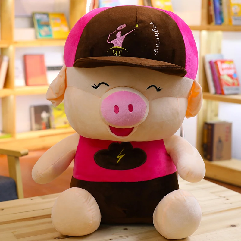 lovely McDull pig plush toy giant fat anime piggy dolls sleeping pillow girl gift wedding deco 39inch 100cm DY50499 (4)