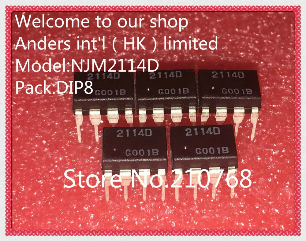 20 шт./лот NJM2114D NJM2114 2114D DIP8 | Электронные компоненты и принадлежности