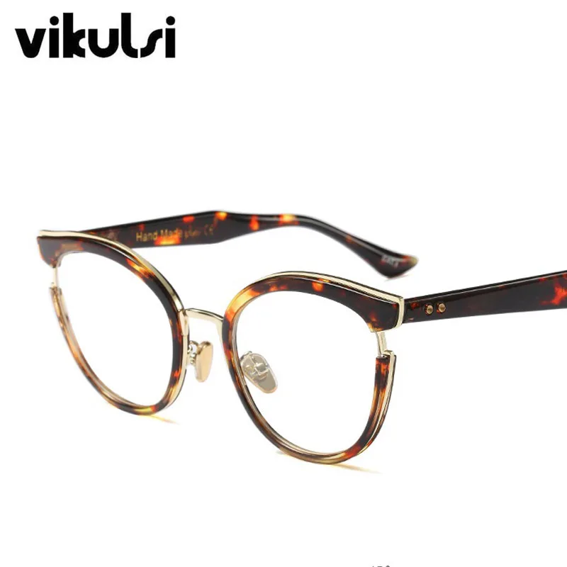 Модные очки для чтения кошачий глаз, оправа для очков, новинка, винтажные очки для женщин, фирменный дизайн, прозрачные линзы, очки UV400
