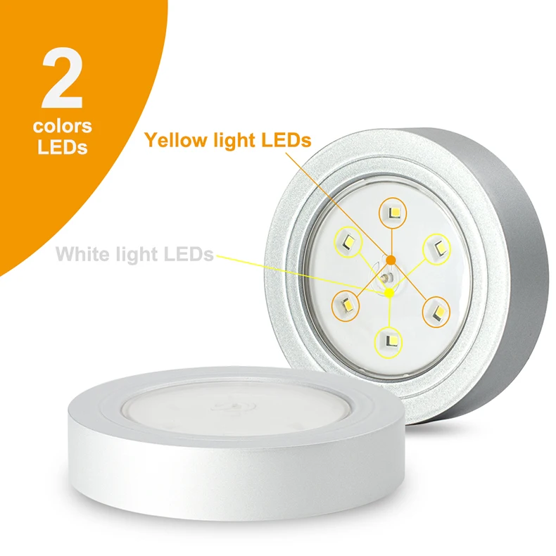 CNSUNNYLIGHT Car LED Interior Reading Light 0.8W Portable Mini Night Lamp Yellow Warm White For Cars Room Table Office Light (1)
