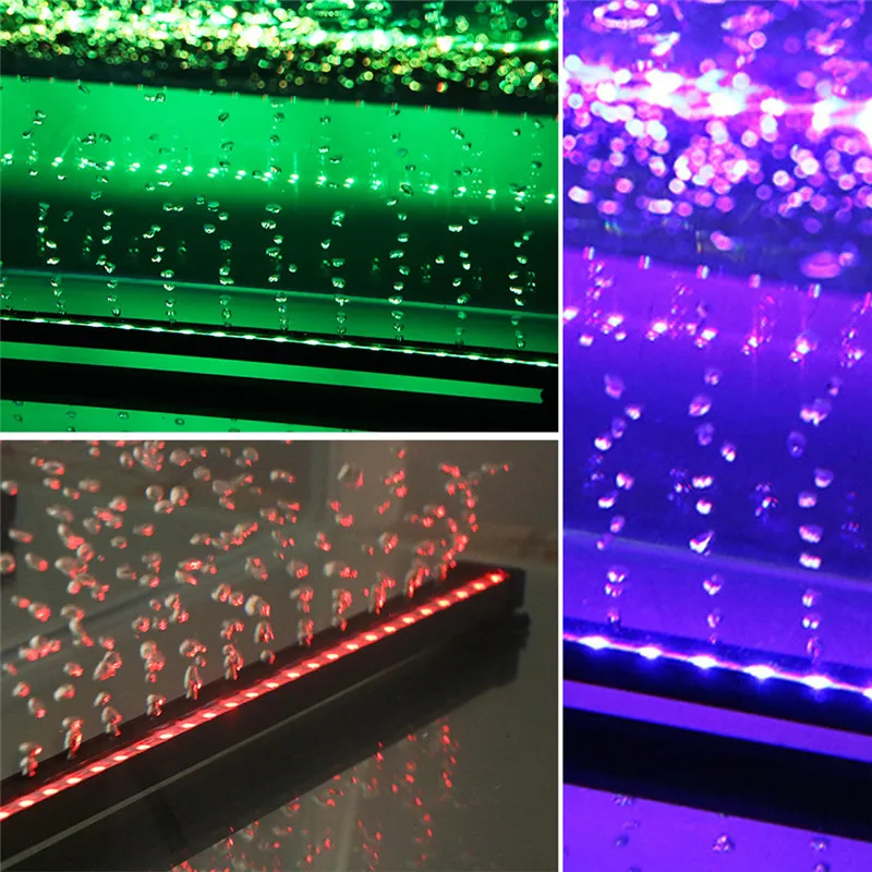 

16CM 31CM 46CM 5050 RGB Air Bubble Lamp LED Aquarium Fish Tank Light Submersible Light Making Oxygen for Fish Remote Control