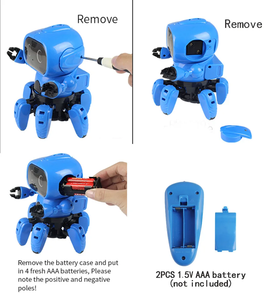 Электрический робот функция дистанционного управления вперед, назад, повернуть налево, повернуть направо, патруль, пой и танец и т. д