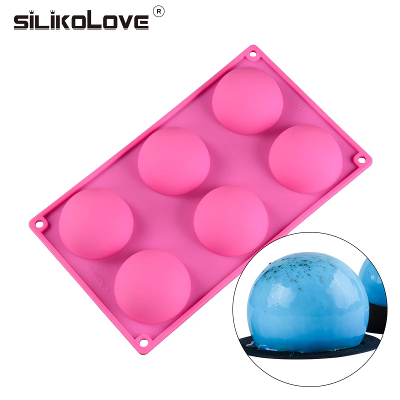

SILIKOLOVE Hemisphere Shape Silicone Mousse Cake Mold Bakeware Silicone Forms For Baking Cake Silicone Baking Cake Mold Fondant