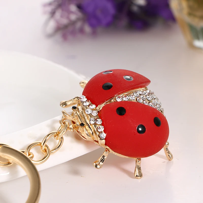 

GYWYN2018 Latest Keychain Car Keychain Ms. Bags Pendant Lady Gift Cute Ladybug Pendant