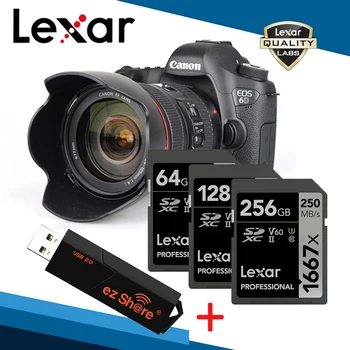 

Lexar Original Professional 1667x UHS-II U3 SD Card 256GB 128GB SDXC 64GB V60 250MB/s Flash Cards For Camera 3D 4K HD Video