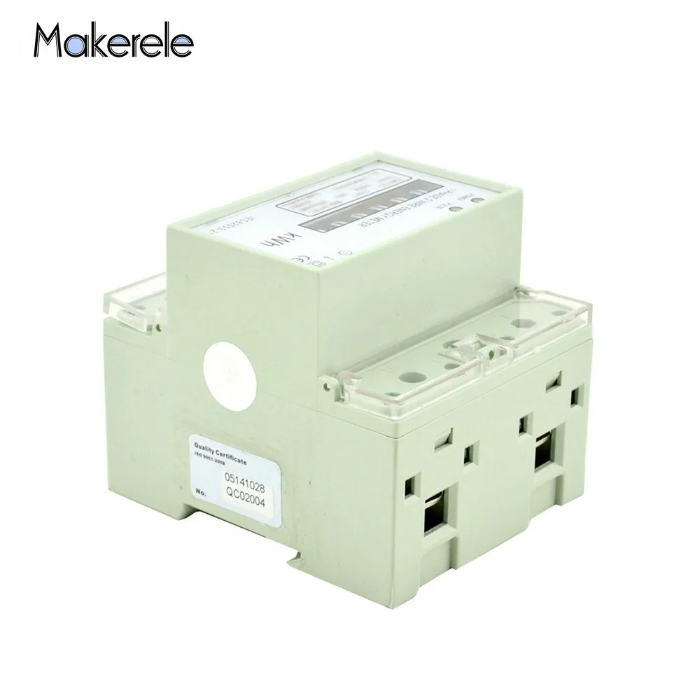 

Digits Step Motor Impulse Register MK-LEM011AG Single Phase Din Rail KWH Watt Volt Voltage Outlet Socket Meter Energy Meter LCD