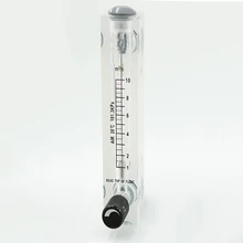 1-10m3/h 1/" с британской конической трубной наружной резьбой панель ПММА тип газа Поплавковый расходомер воздуха ротаметр расходомер с регулируемым клапаном