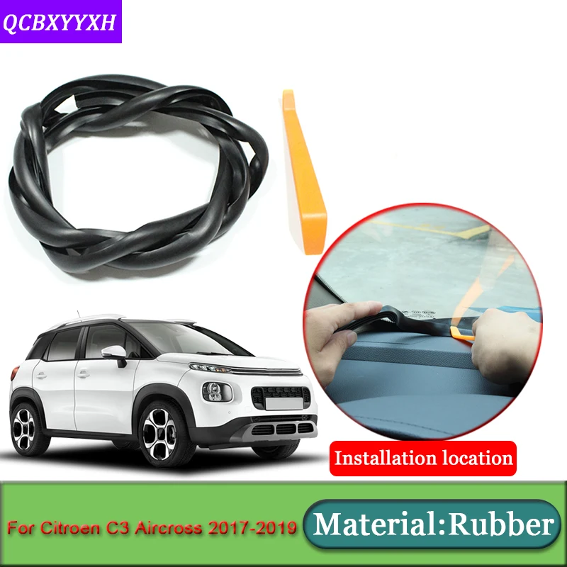 Auto Styling Per Citroen C3 Aircross 2017 2019 Anti Rumore Insonorizzate Antipolvere Cruscotto Dell Automobile Del Parabrezza Striscia Di Tenuta Accessori Cotone Termico E Insonorizzante Aliexpress