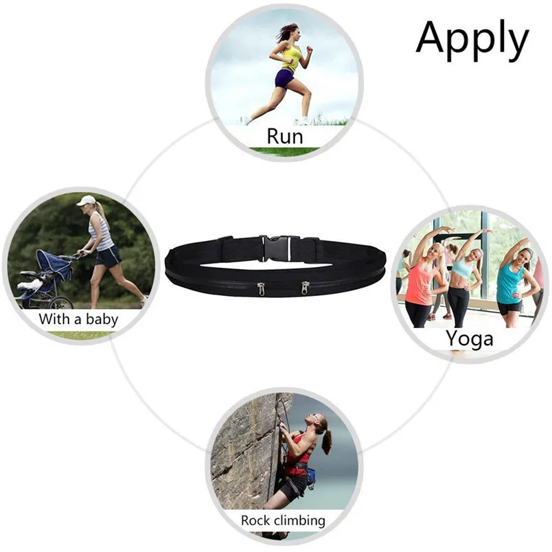 1pc Unisex Travel Running Bags Cycling Waist Sports Pack Belt Multifunctional Waterproof Phone Pouch new arrival  #3n19 (12)