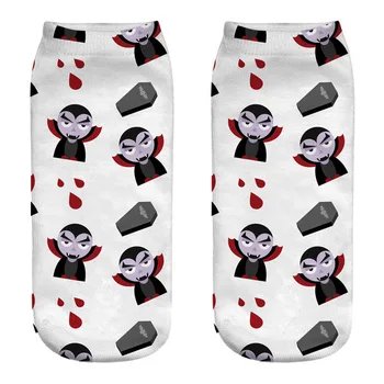 

2018 New Halloween Vampire pattern 3D print socks