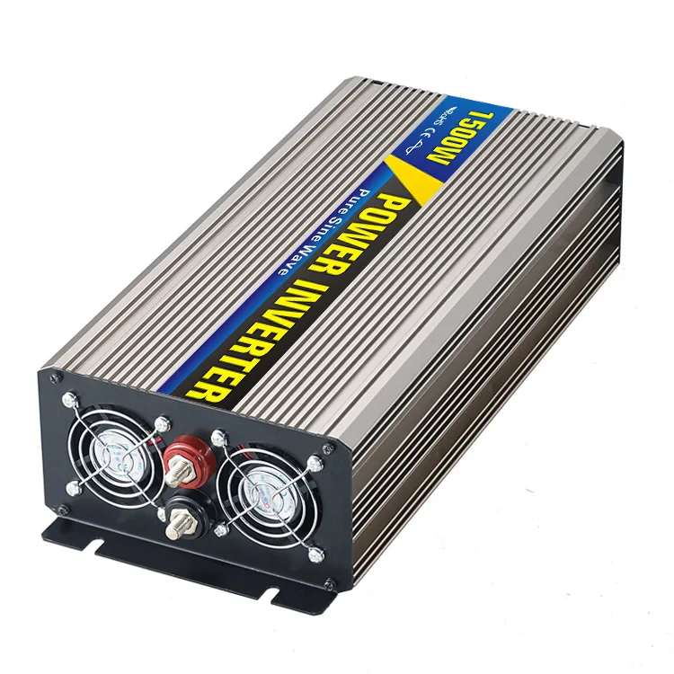 

High efficiency 1500W Car Power Inverter Converter DC 12V to AC 110V or 220V Pure Sine Wave Peak 3000W Power Solar inverters