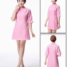 Медицинская Униформа Больничная лабораторная куртка корейский стиль Женская Больничная медицинская одежда дышащая Женская рабочая одежда розовые Топы