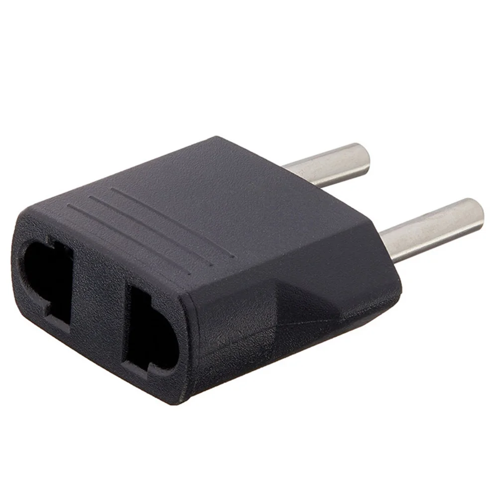 

Universal US To EU Plug USA To Euro Europe Travel Wall AC Power Charger Outlet Adapter Converter 2 Round Socket Input Pin
