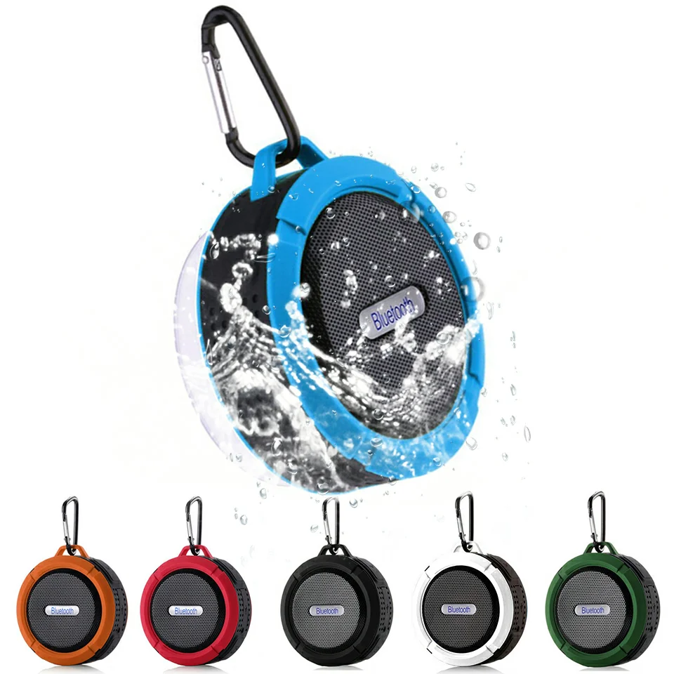 

Portable Wireless Mini Bluetooth Speaker Waterproof Subwoofer Bluetooth Sound Box Speakerphone TF Card Handsfree Shower Speaker
