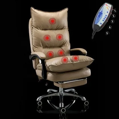 Esports офисное кресло для геймеров Boss Silla, эргономичное массажное кресло из искусственной кожи с колесом - Цвет: Khaki 7 massage
