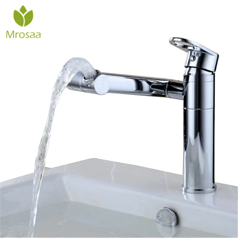 

Mrosaa Bathroom Faucet 360 Degree Rotation Kitchen Wash Basin Counter Basin Chorme Hot and Cold Water Mixer Sink Swivel Taps
