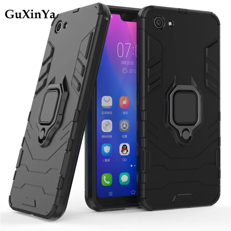 Guxinya Kickstand Phone Cases For Vivo Y83 Case Luxury Armor Magnetic Ring Cover For Vivo Y83 Fundas 6.22 Guxinya Kickstand Phone Cases For Vivo Y83 Case Luxury Armor Magnetic Ring Cover For Vivo Y83 Fundas 6.22