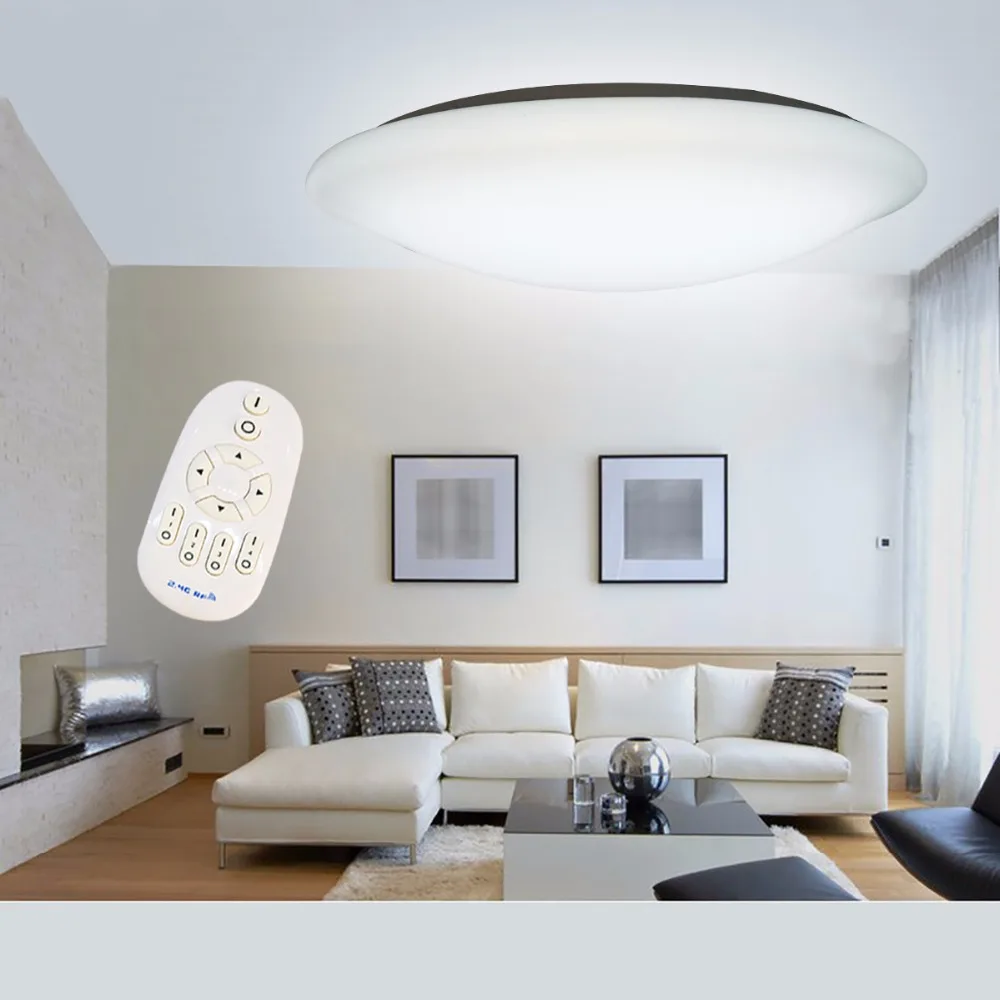 

IPROLED 24w CCT 2800K to 6500k dimmable brightness adjustable RF remote WIFI android IOS APP control led ceiling light