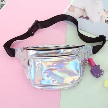 

Women Holographic Laser Crossbody Shoulder Pouch Chest Bag Fanny Waist Pack