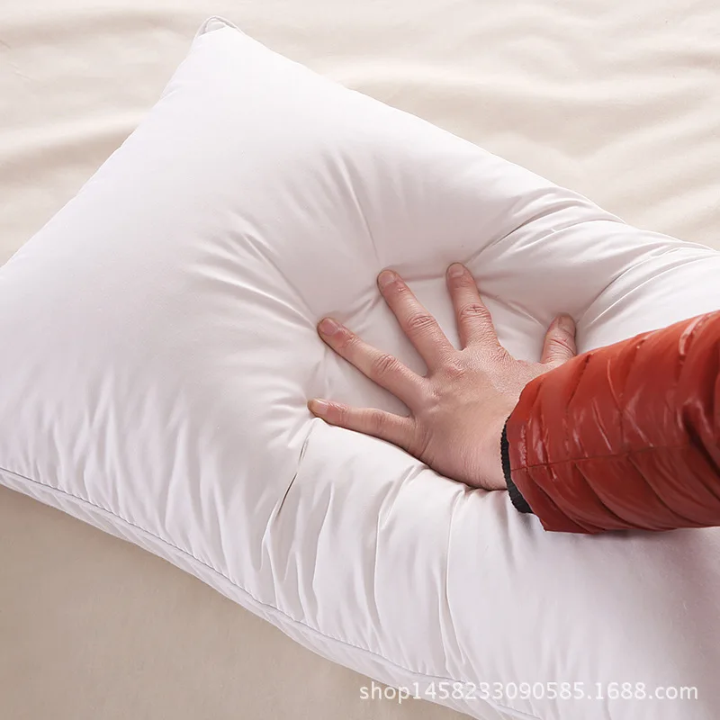 

Improve Sleeping 100% White Goose Down Comfortable And Healthy Luxury Pillow Cotton Care White Goose Down