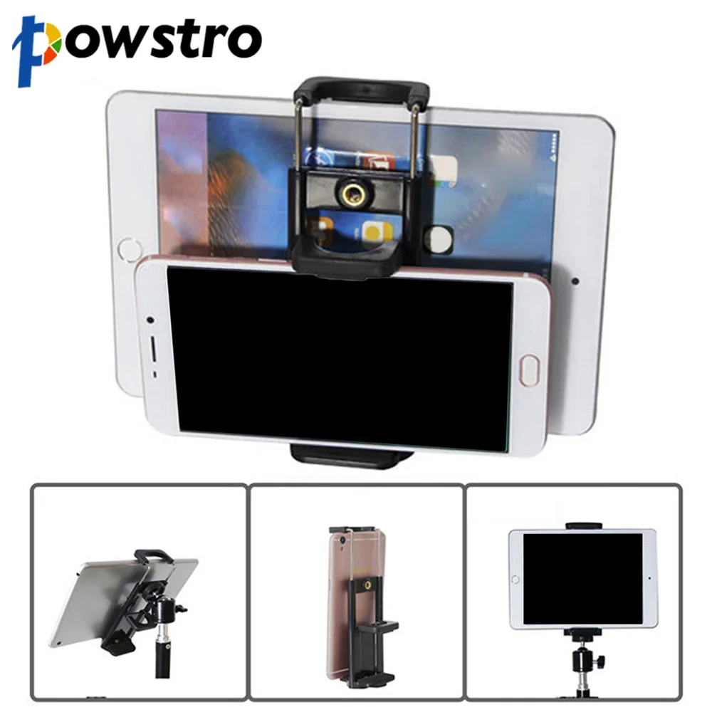 Powstro Cell Phone Tripod Adapter Selfie Sticks Mount Bracket