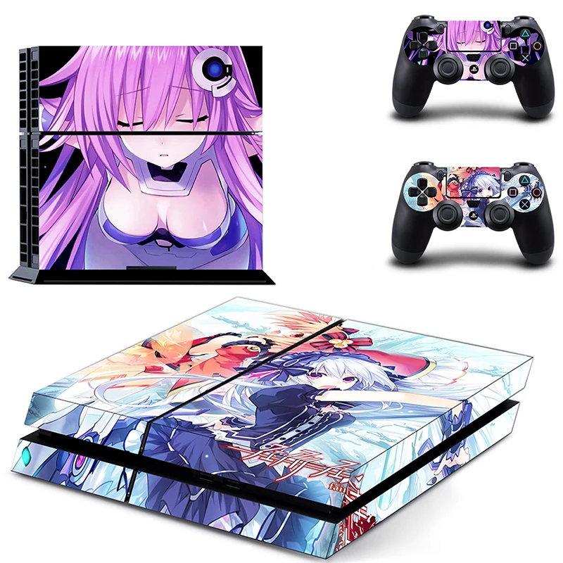 Классический милый аниме девушка наклейка для PS4 головы Ps4 крышка игровой станции