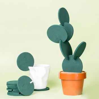 

Coaster Mat Cactus Potted Plants Shape Cup Mat Heat Insulation Pad Table Decoration Kitchen Accessories
