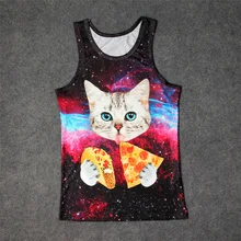 Китти пицца кебаб 3D печать майки для детей, мужчин и женщин нижнее белье Подростковая хлопковая Футболка свободная одежда унисекс