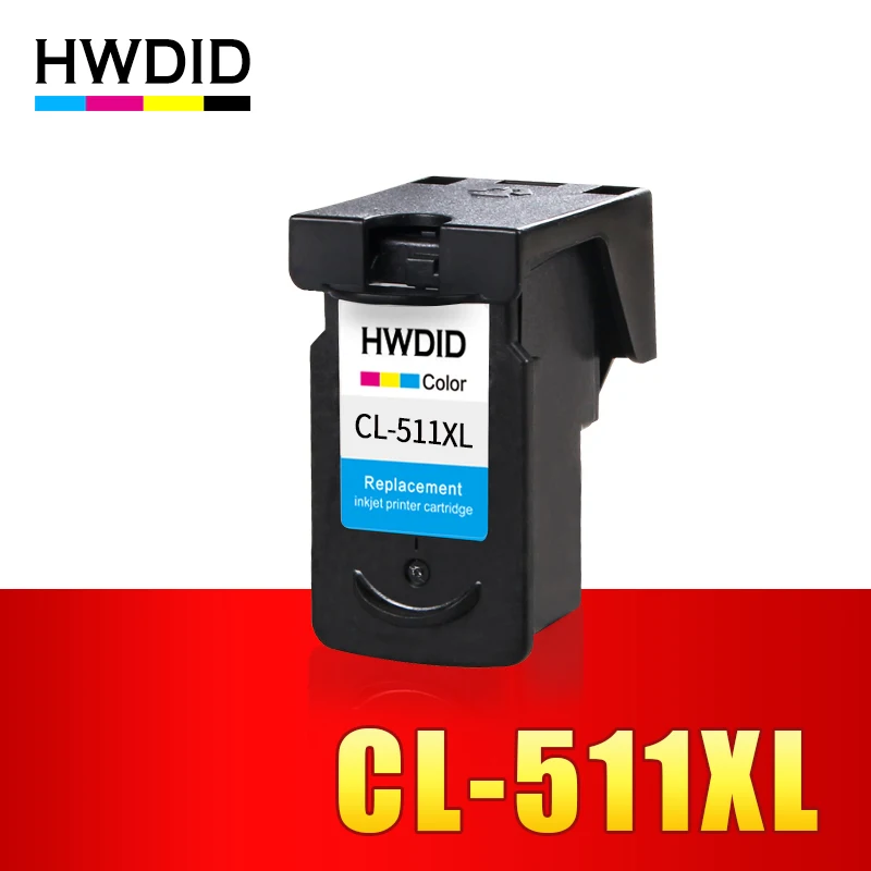 

HWDID CL-511 CL 511XL ink cartridge replacement for Canon CL511 CL 511 for iP2700 Pixma MP250 270 280 480 MX320 330 340 350