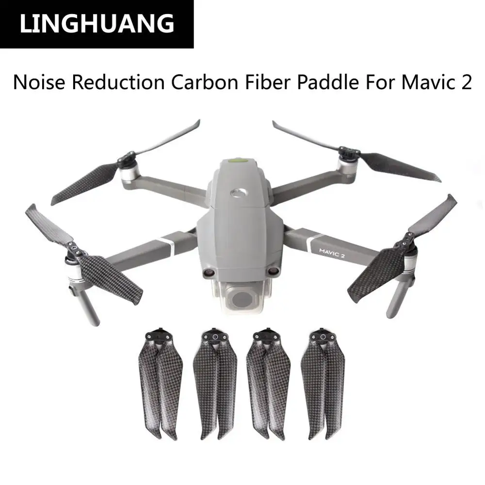 

DJI Mavic 2 Quick Disassembly Propeller 8743F Mute Noise Reduction Carbon Fiber Paddle MAVIC2 PRO Specialty Zoom Accessories