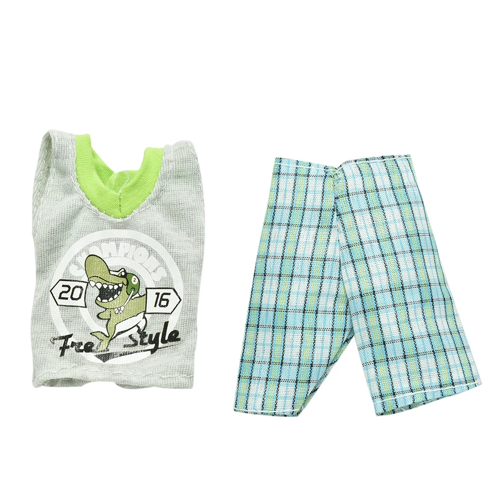 

TOYZHIJIA 2 Pcs/ SetFashion Prince Doll Vest Pants BeachwearDoll Clothing For Barbie Boy Ken Dolls