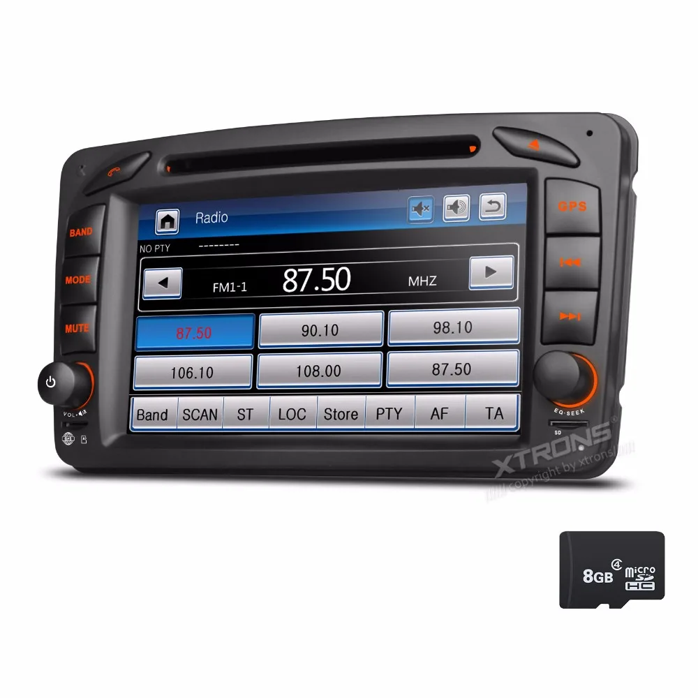 XTRONS 7inch 2 din Car DVD Player CANbus GPS Navigation for Mercedes