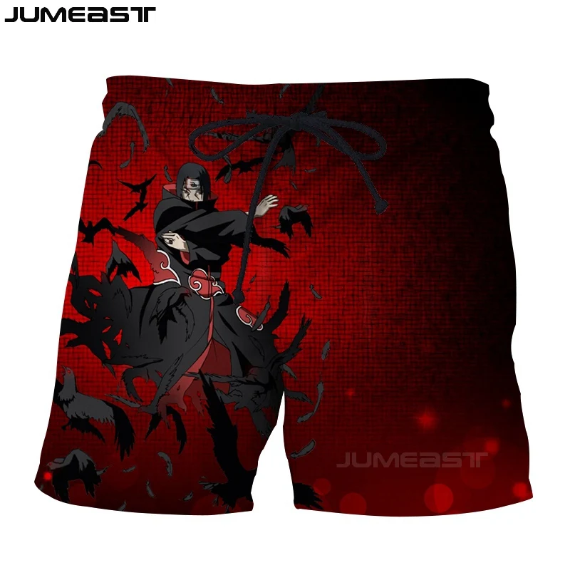 Jumeast бренд для мужчин/для женщин 3D печатных мультфильм аниме шорты Наруто мужские шорты для купания новые летние быстросохнущая пляжн - Цвет: 34