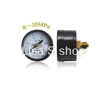 

1Pc Y-40Z Water Oil Hydraulic Air Pressure Gauge Universal Gauge M10*1 40mm Dia 0-25Mpa