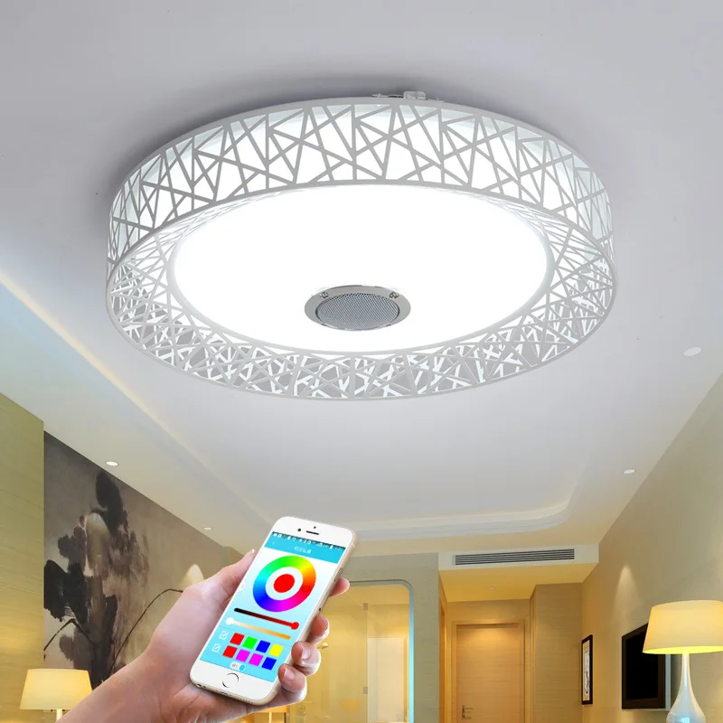 

APP LED Ceiling Lamps Bluetooth Music colorful Ceiling Light luminaria Led Remote Control with bluetooth Lamp Lamparas De Techo