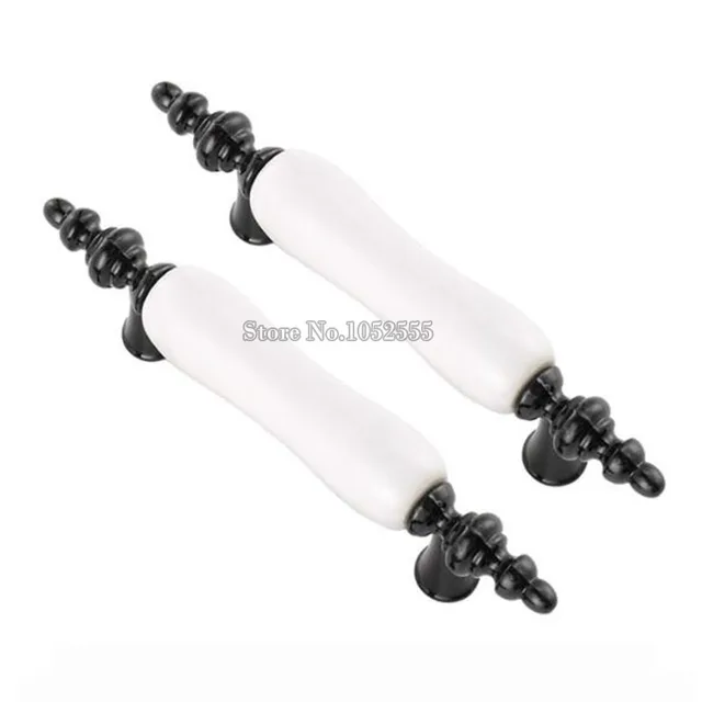 Best Offers HOT 10PCS/lot Ceramic Handle Drawer Cabinet Pull Cabinet Wardrobe Handle Rural Style Kitchen Furniture Handle Knob Home Improvem