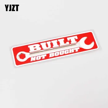 

YJZT 14.4CM*3.5CM Funny JDM Built Not Bought Decoration Decal PVC Car Sticker 13-0360