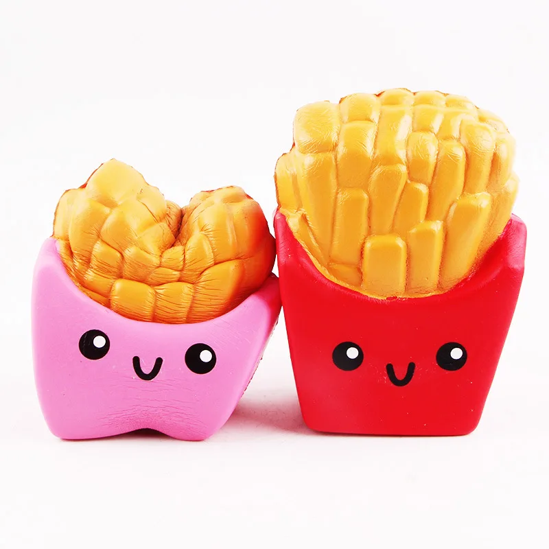 Kawaii Squishies картофель фри ароматизированные мягкие медленно восстанавливающие