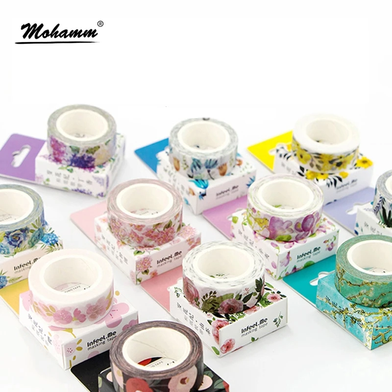 

Cute Kawaii Plants Flowers Japanese Masking Washi Tape Decorative Adhesive Tape Decora Diy Scrapbooking Sticker Label Stationery