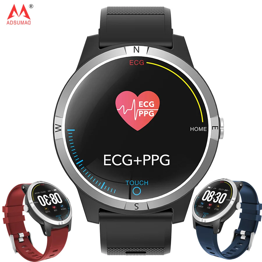 

E101 ECG+PPG Smart Watch Sports Blood Pressure Heart Rate Monitor Fitness Tracker Bluetooth Smartwatch For Android Ios Bracelet