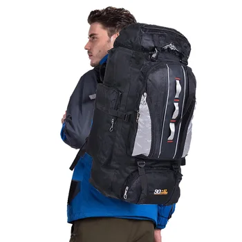 100L Large Capacity Outdoor Sports Backpack Men and Women Travel Bag Hiking Camping Climbing Fishing Bags waterproof Backpacks 1