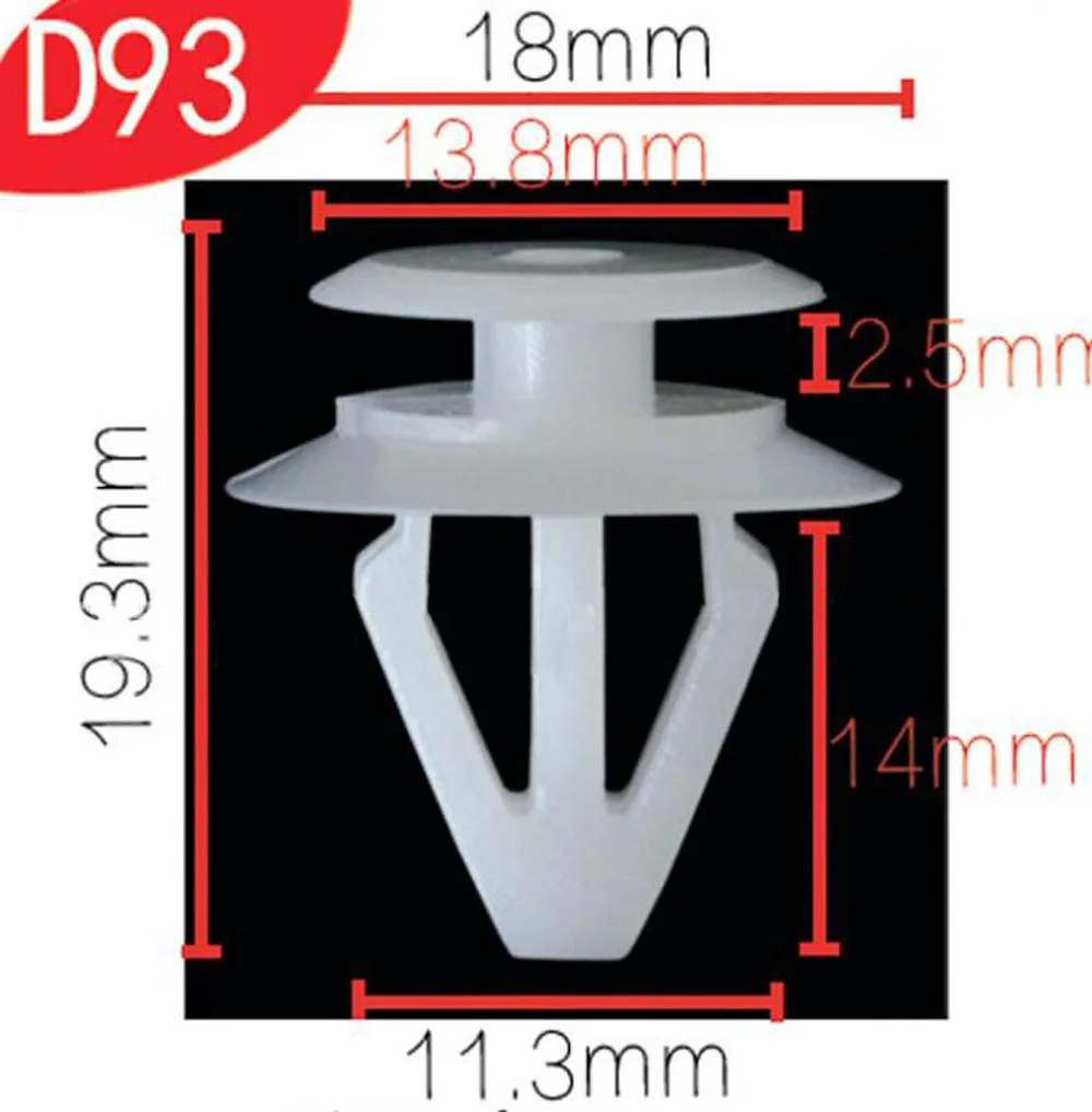 100 pieces Car Door Panel Clip Buckle Car Interior Clip Accessories