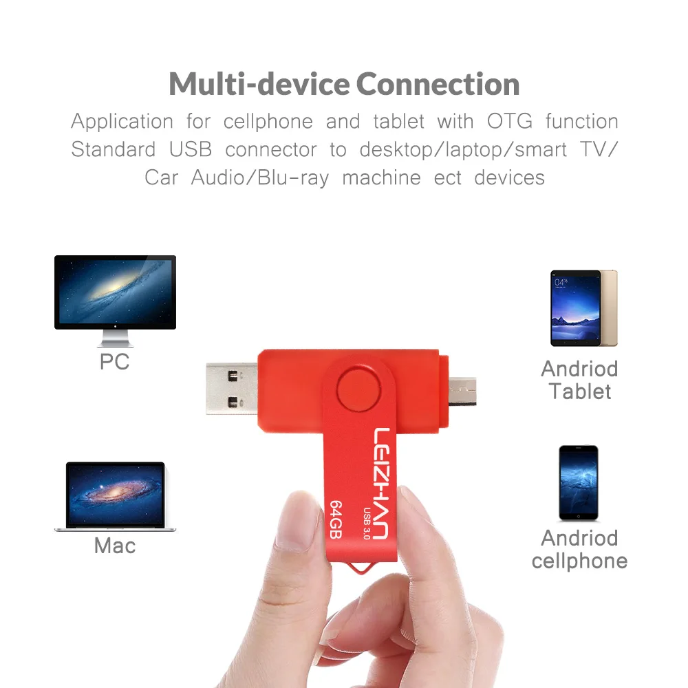 LEIZHAN 128 ГБ USB флэш накопитель 3 0 высокая Скакалка android телефон палка 64 32 16 8 флеш