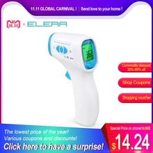 ELERA Multifunction Digital Non Contact Digital Infrared Thermometer Baby Adult Forehead Body Temperature Monitor CE Approved
