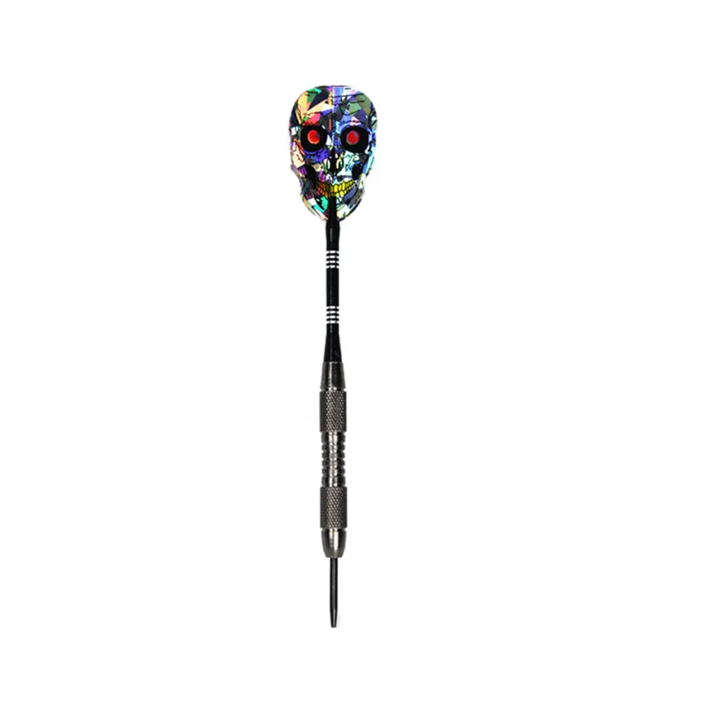 

21g Aluminum Steel Tips Darts Skull Skeleton Pattern Dart Flights Shaft Dart*