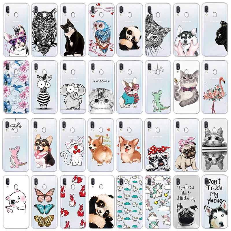 

Cute Animal Case For Samsung Galaxy A40 A30 A50 A70 A60 A10 Case Fashion silicone Soft TPU Cover Coque Phone Cases Capa Funda